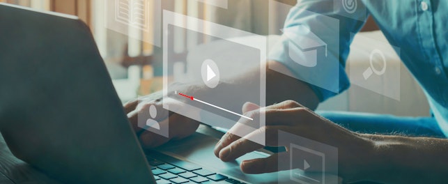 webinar online, education on internet, e-learning concept